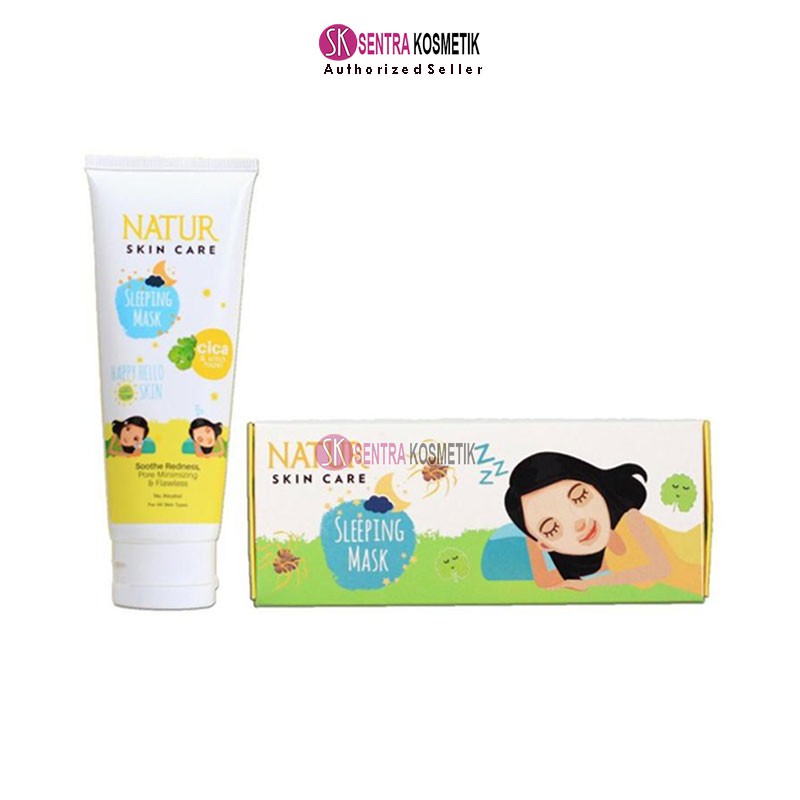 Jual NATUR Sleeping Mask ALOE VERA POME CICA 100 ml Natur SkinCare Shopee Indonesia