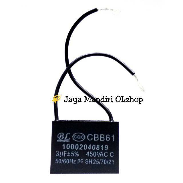 Jual Kapasitor kipas angin 3uf / Capasitor 3 uF Shopee Indonesia