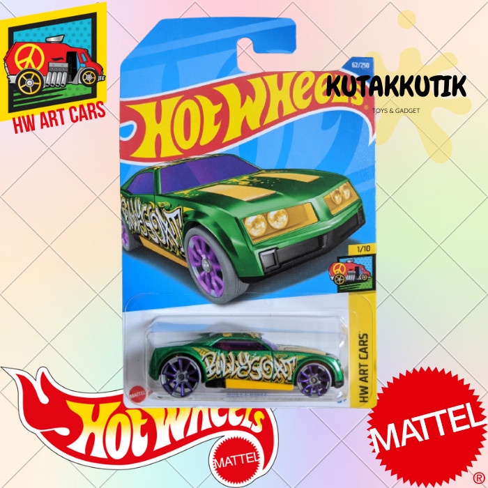Jual Hot Wheels Bully Goat Hijau Lot H 2022 HW Art Cars Shopee Indonesia