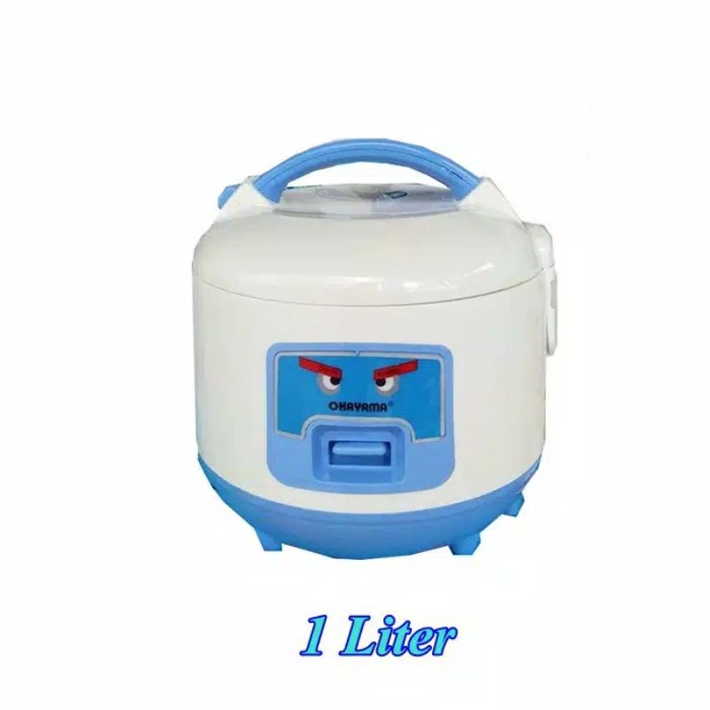 Jual Rice Cooker Okayama 1 liter Red and Blue Color Shopee Indonesia