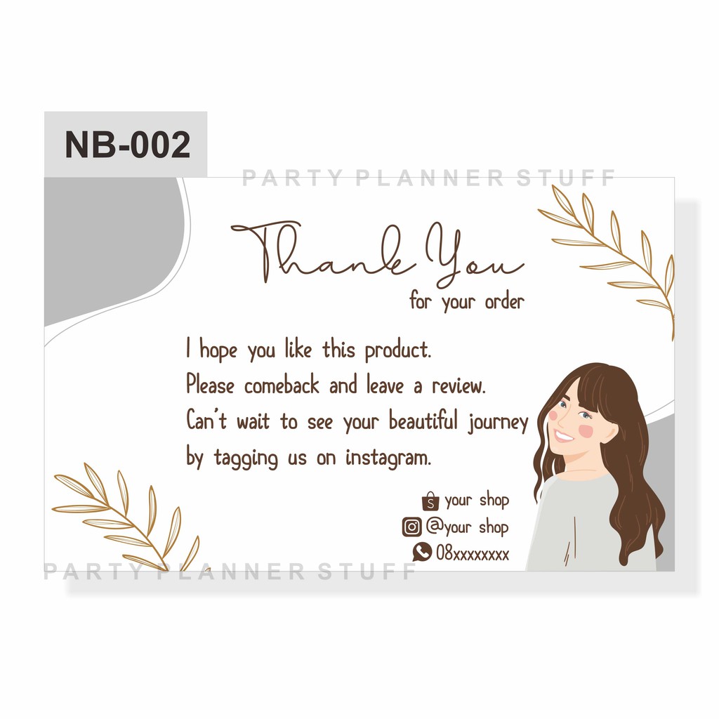 Jual Kartu ucapan greeting card thank you card kartu