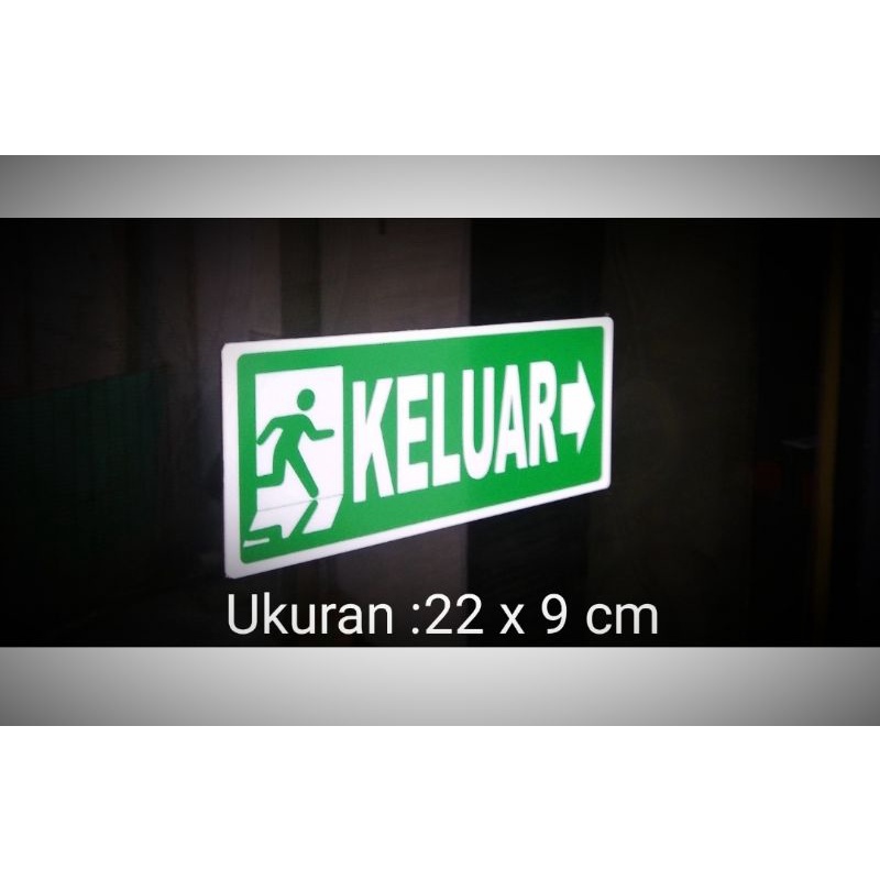 Jual Acrylic petunjuk Arah keluar / Sign Board Shopee Indonesia