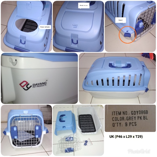 Jual PET CARGO / PET CARRIER DAYANG PET PRODUCT (KHUSUS GOSEND/GRAB