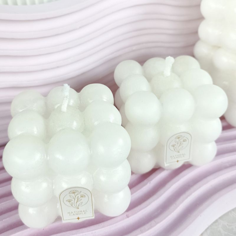 Jual [ BEST SELLER ] Candle Bubble Cubic Scented Candle Korea Aesthetic