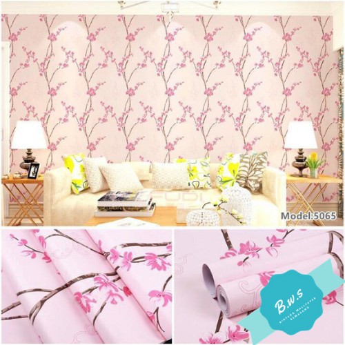 Jual Wallpaper Sticker Dinding Motif Bunga Sakura Shopee Indonesia