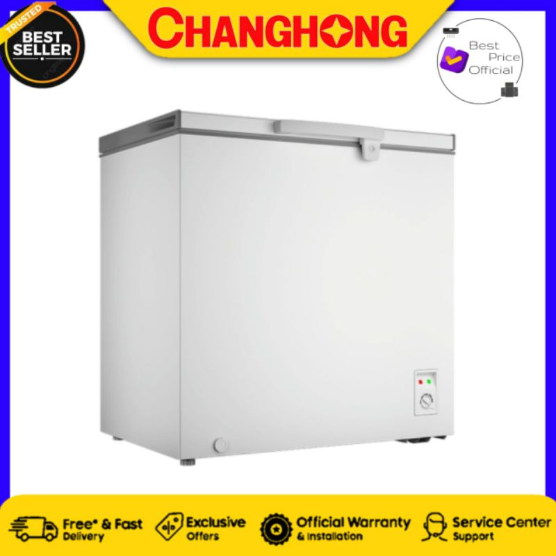 Jual CHANGHONG FCF266DW FCF 266DW Chest Freezer Box 210 Liter Low 100