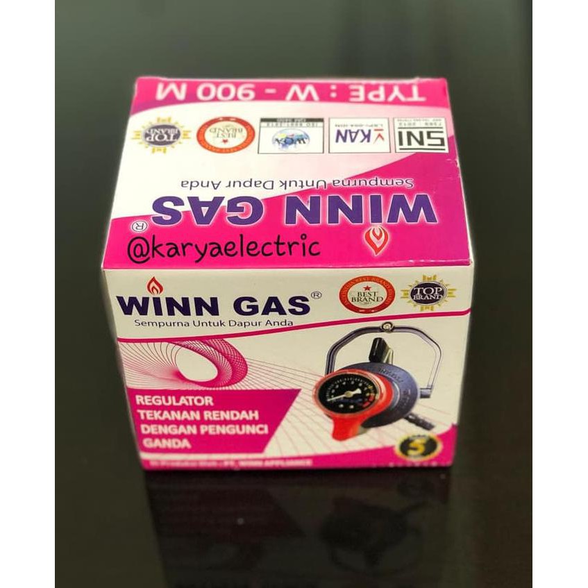 Jual Harga Terbaik Regulator Gas Lpg Winn Gas W900M Pengunci Ganda / Triple Lock Original