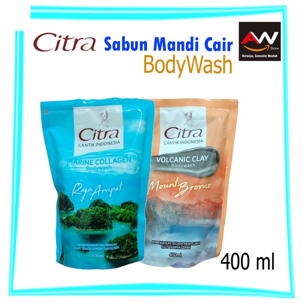 Jual Citra Bodywash Sabun Cair Marine Collagen Volcanic Clay Raja Ampat