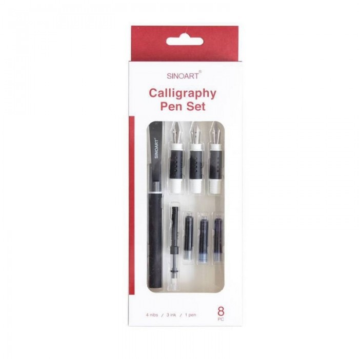 Jual Sinoart Calligraphy Pen Set / Pena Fountain / Converter / Ink