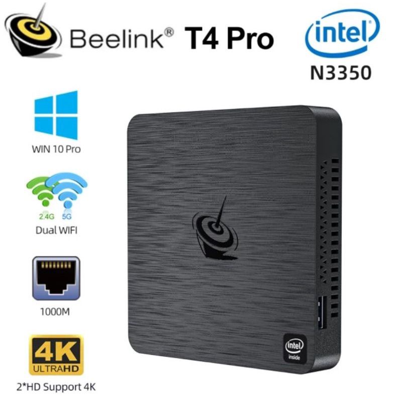 Jual Beelink Mini PC T4 Pro Intel Celeron N3350 4/64GB Dual 4K Windows
