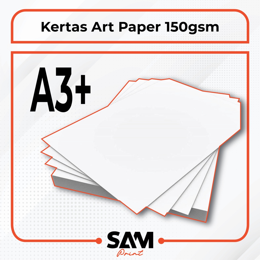 Jual Cetak kertas Art Paper 150gsm A3+ Laminasi Glossy Doff Shopee Indonesia