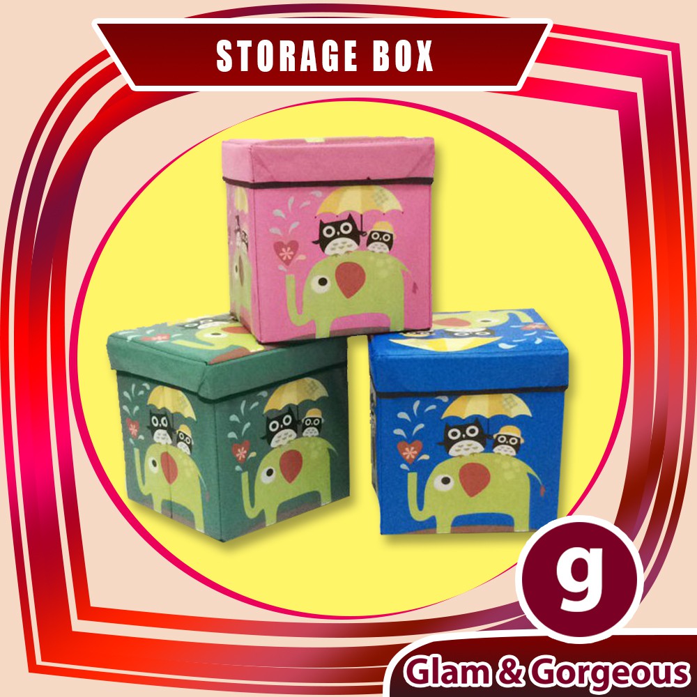Jual SB004 Animal Storage box / Storage Stool / Tempat Mainan Ukuran