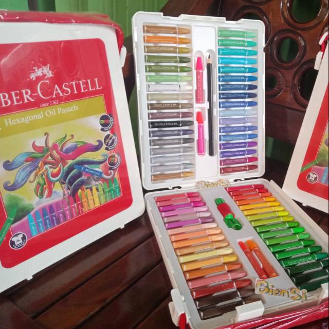 Jual Crayon 72 Hexagonal Oil Pastel Faber Castell / Crayon Oil Pastel