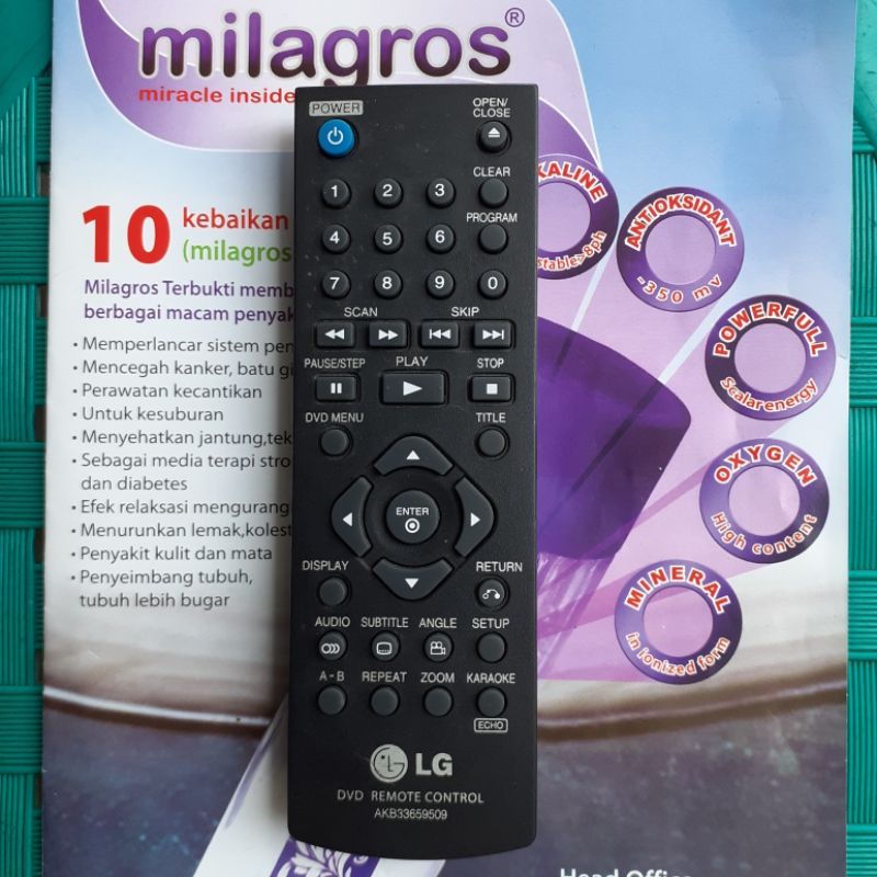 Jual Remote LG DVD Remote Control Original . AKB33659509 . Shopee