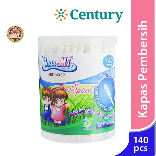 Jual Charmi Cotton Buds Spiral Art 140pcs / Cotton Bud Shopee Indonesia
