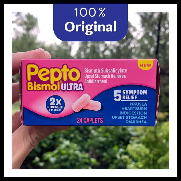 Jual Pepto Bismol Ultra 24 Kaplet Nausea, Heartburn, Indigestion, etc