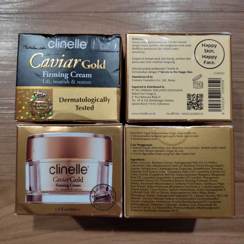 Jual Clinelle Caviar Gold Firming Cream Lifting & Firming Complex
