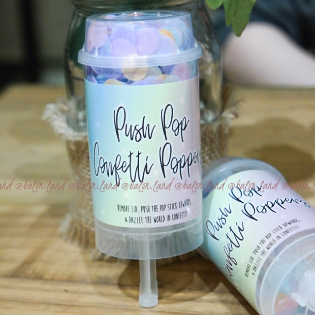 Jual Push Pop Confetti / Push Up Confetti / Confetti / Confetti Poppers