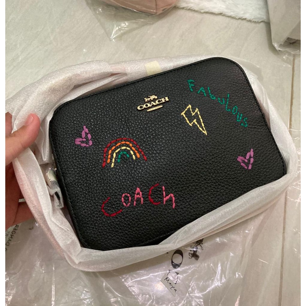 Jual Coach Mini Camera Bag With Diary Embroidery Shopee Indonesia
