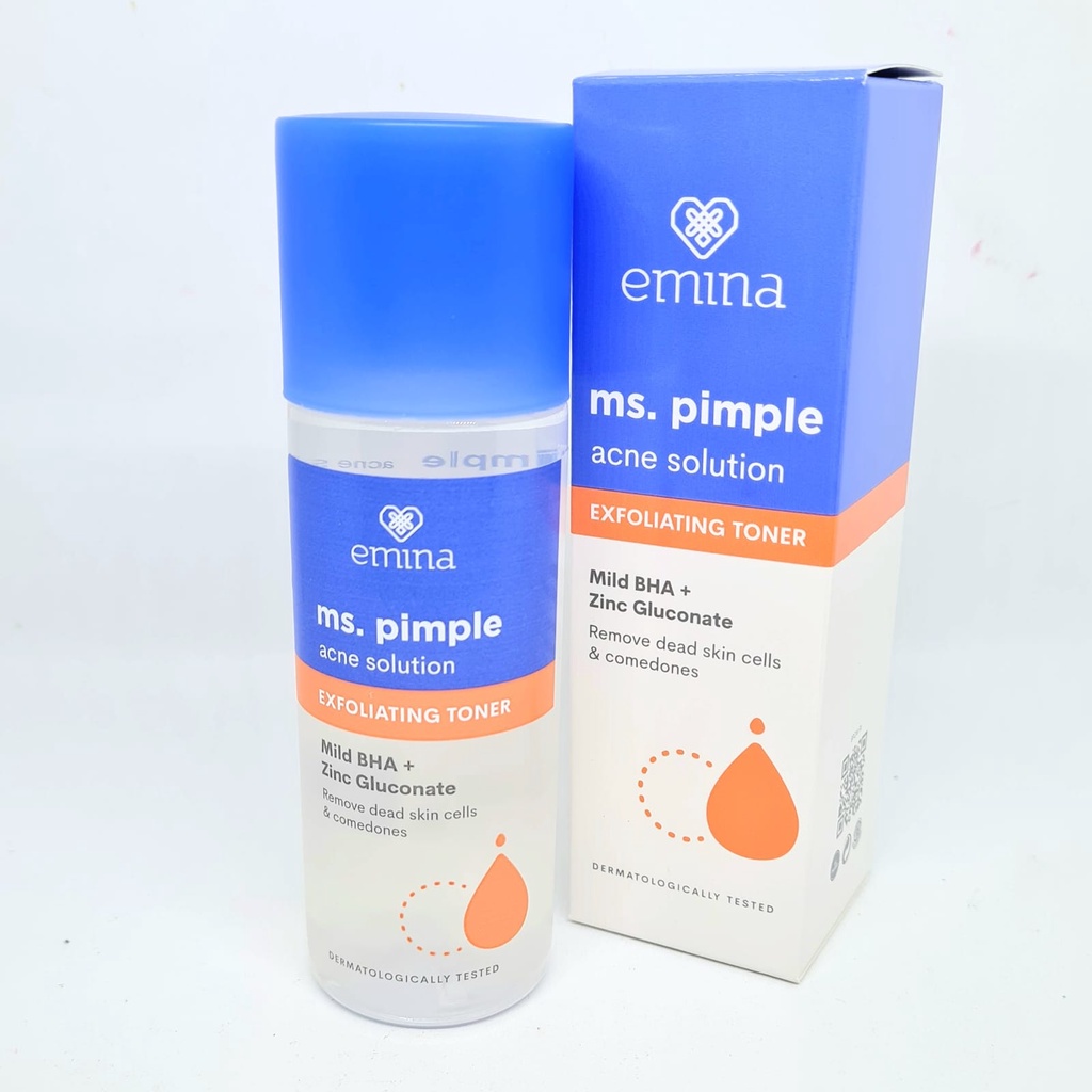 Jual EMINA Ms Pimple Acne Solution Exfoliating Toner 100ml Shopee