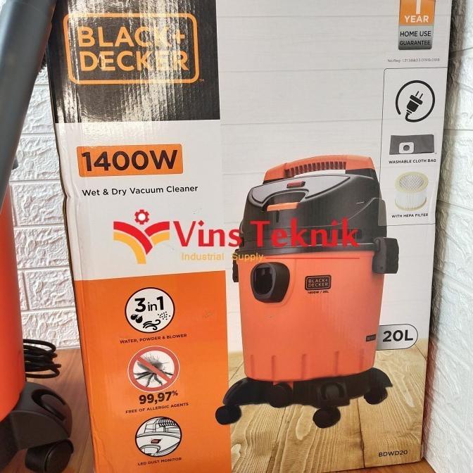 Jual BDWD20 BLACK DECKER BDWD 20 mesin vacum vacuum cleaner 20L WET
