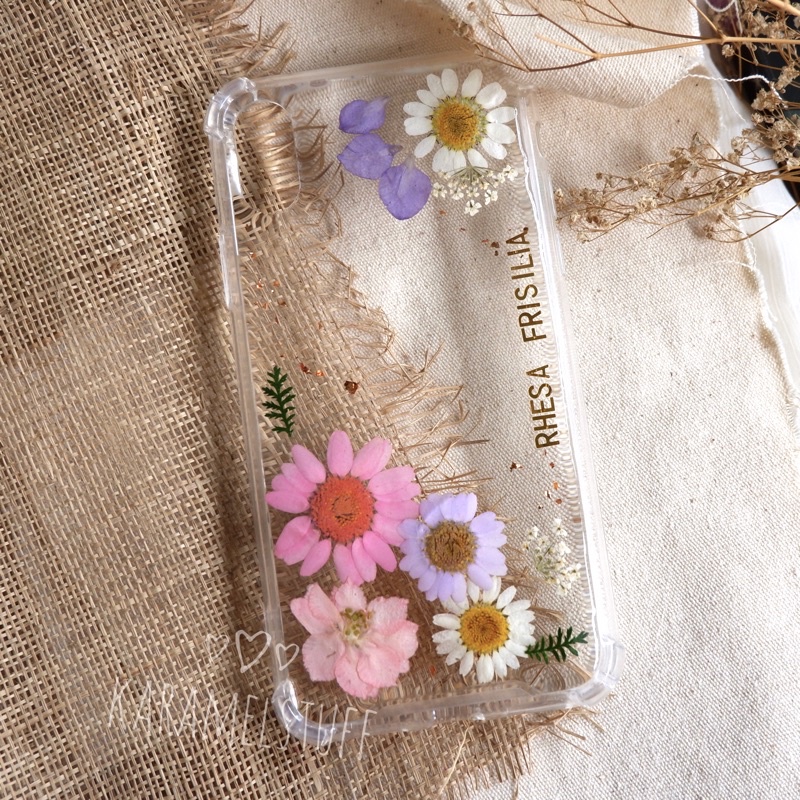 Jual dried flowers case / resin flower case Shopee Indonesia
