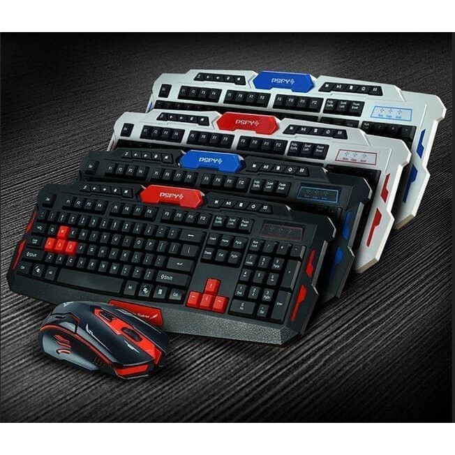 Jual JUAL Keyboard Mouse Gaming Wireless HK8100 MURAH Shopee Indonesia