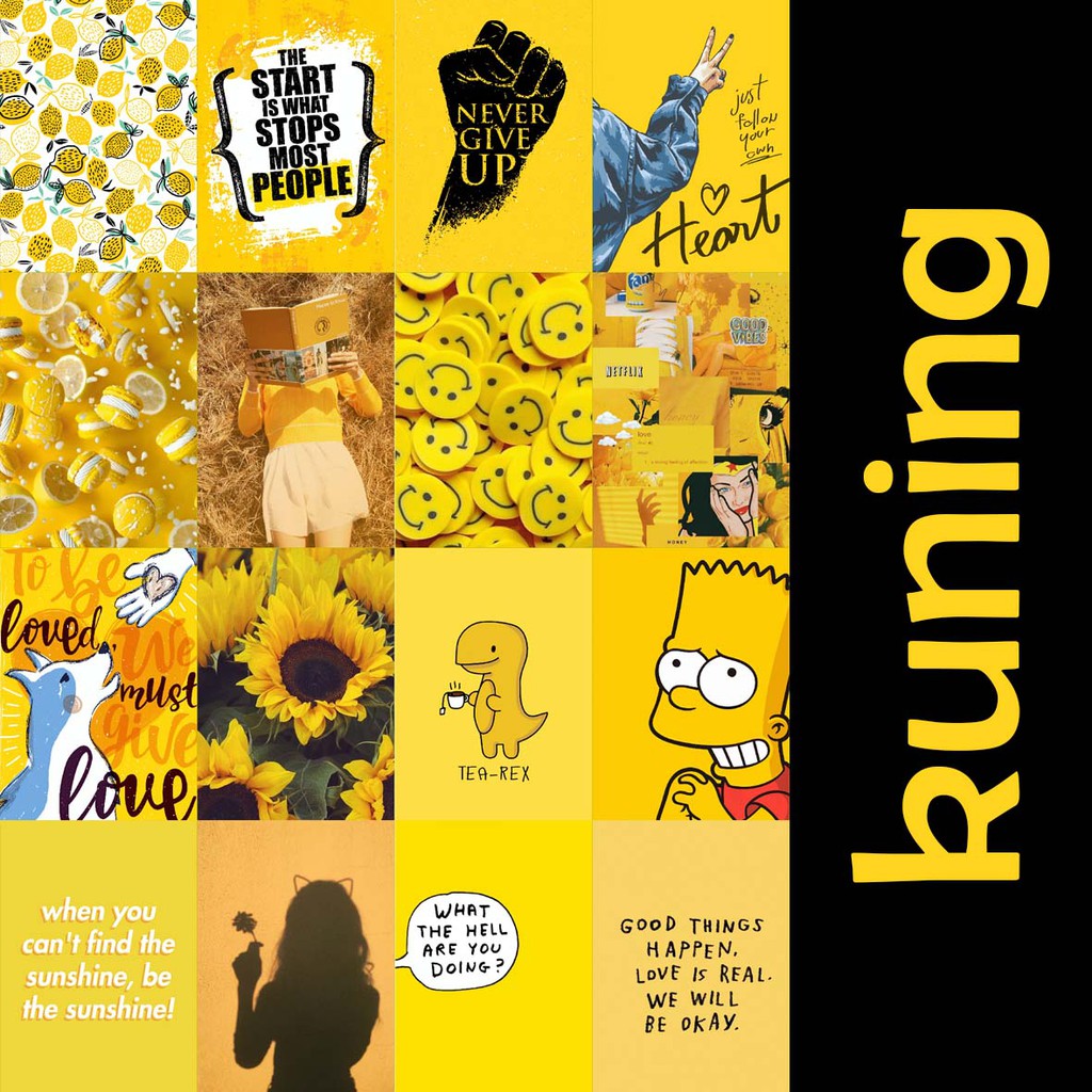 Jual 16 PCS POSTER DINDING AESTHETIC TUMBLR WALL COLLAGE ART PAJANGAN HIASAN BISA CUSTOM UKURAN