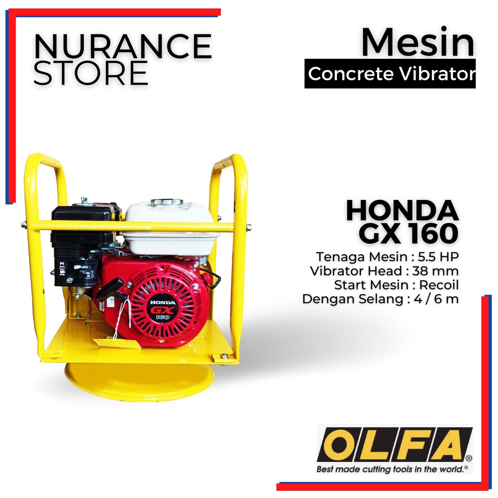 Jual MESIN CONCRETE VIBRATOR HONDA GX 160 Shopee Indonesia