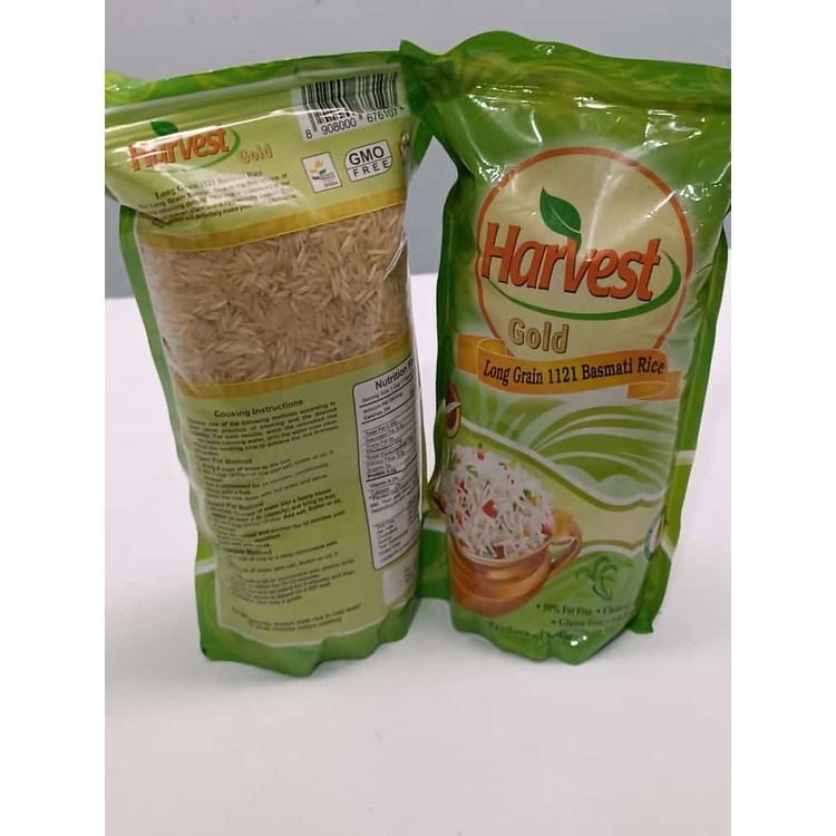 Jual Harvest Gold long Grain 1121 Basmati rice 1kg Shopee Indonesia