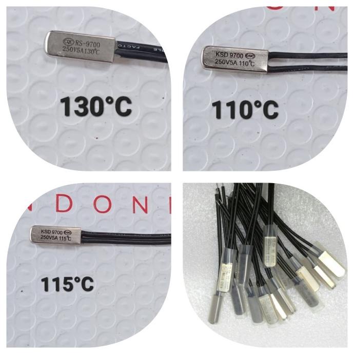Jual Thermostat Thermofuse Bimetal Fuse Suhu Temperatur Nc Rs Ksd 9700