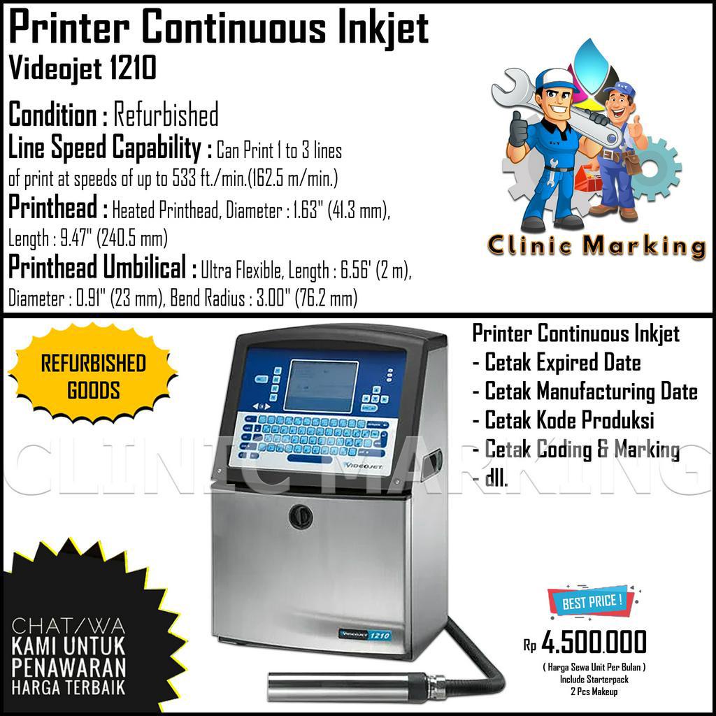 Jual Printer Continuous Inkjet Videojet 1210 (Refurbished) Shopee Indonesia