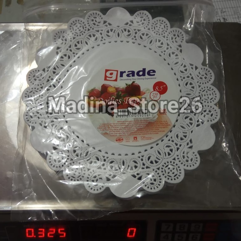 Jual BAGUS SEKALI!!! Kertas Doyle Grade 8.5" Tatakan Toples Kue Kering