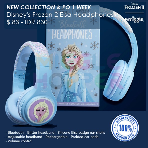 Jual Smiggle ORI Disney's Frozen 2 Elsa Headphones Shopee Indonesia