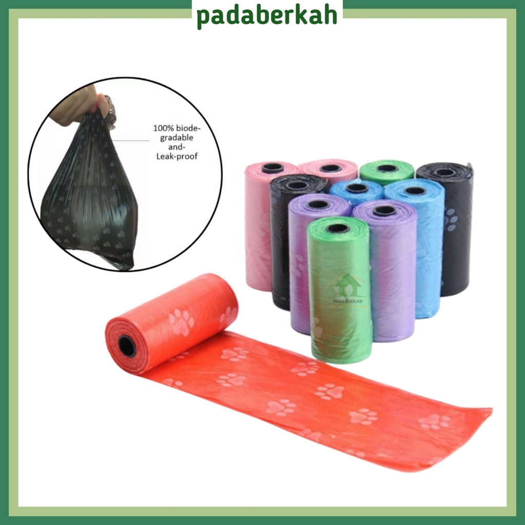 Jual Kantong Sampah Organik Poop Bag Isi 15/ Per Roll Poop Bag Organik