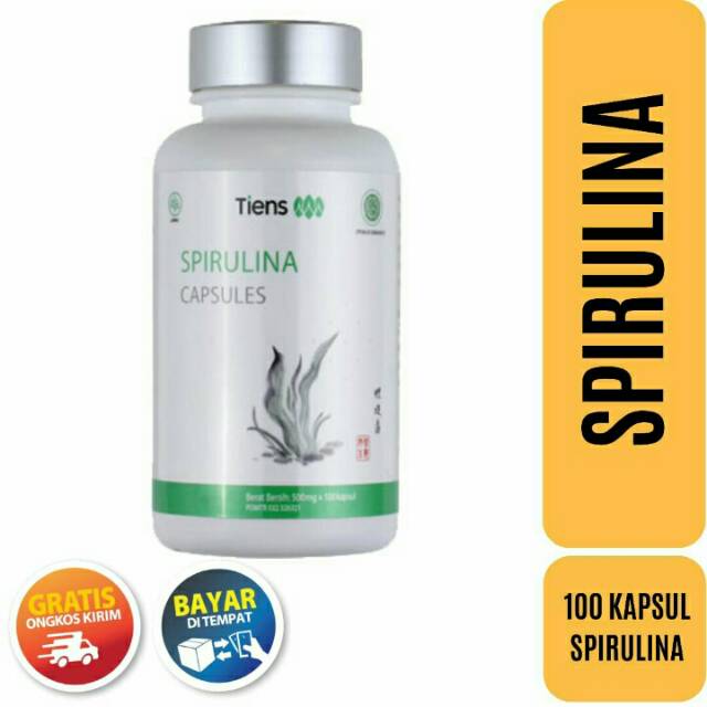 Jual Tiens/ Tianshi Spirulina CAPSULES isi 100 kapsul pelengkap gizi