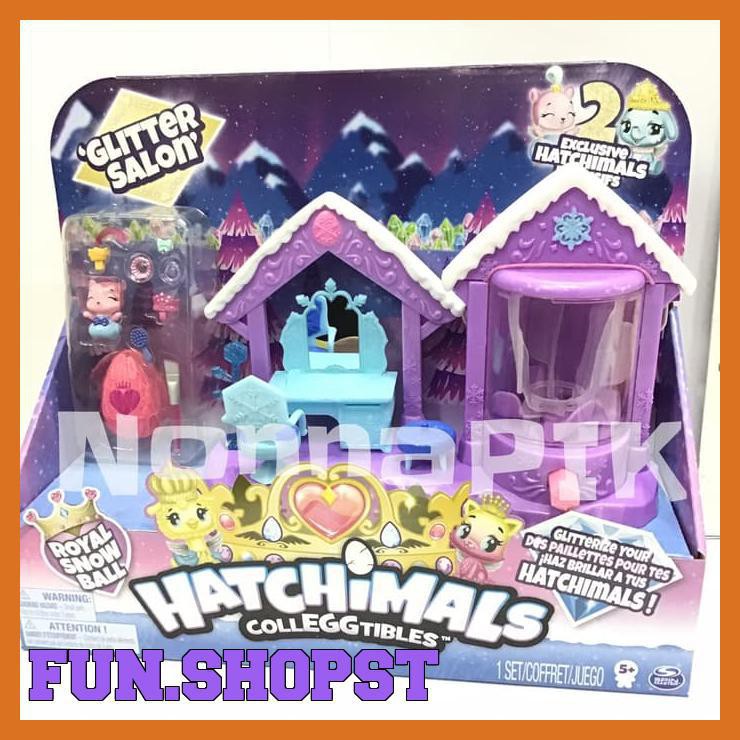 Jual HATCHIMALS COLLEGGTIBLES GLITTER SALON PLAYSET Shopee Indonesia