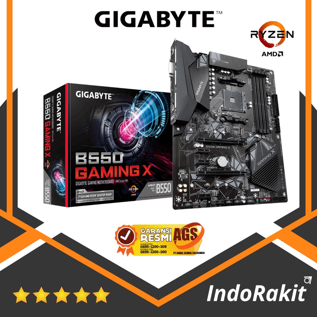 Jual Gigabyte Motherboard B550 Gaming X ATX 4 x DDR4 AM4 Shopee Indonesia