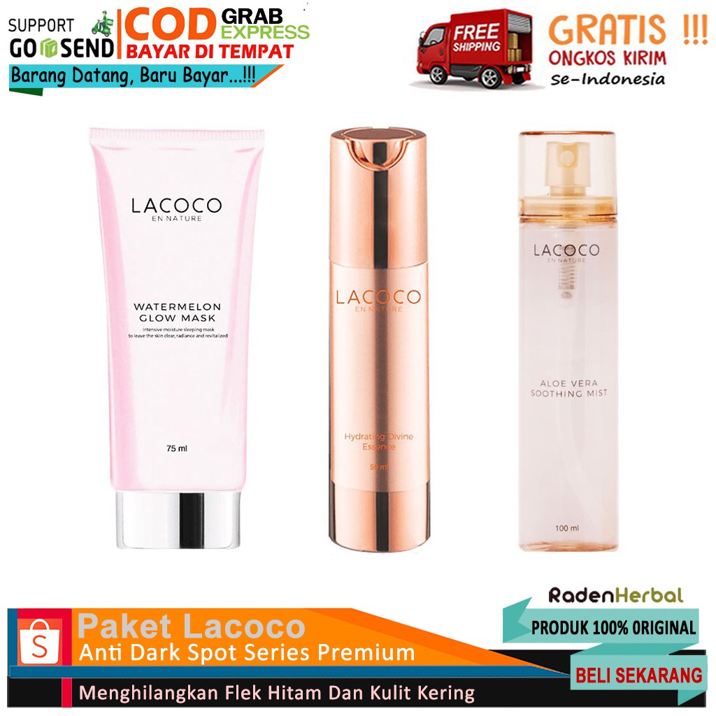Jual Paket Nasa Lacoco Dark Spot Series/Paket Flek Hitam Nasa Shopee(03)