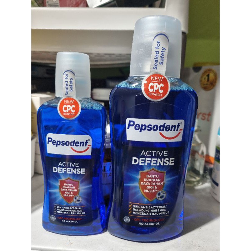 Jual Pepsodent mouthwash active defense obat kumur mulut no alcohol