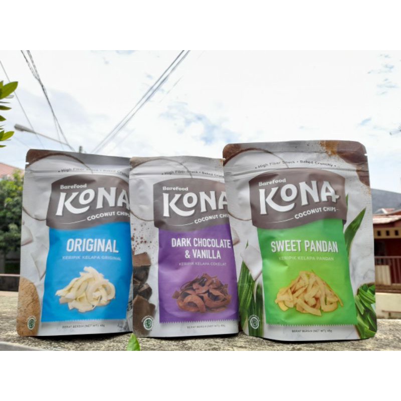 Jual Kona Coconut Chips / Keripik Kelapa / Snack Sehat / Healthy Snack