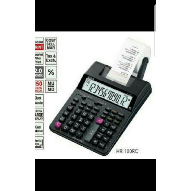 Jual kalkulator calculator casio hr100rc hr100rc printing print struk ori Shopee Indonesia
