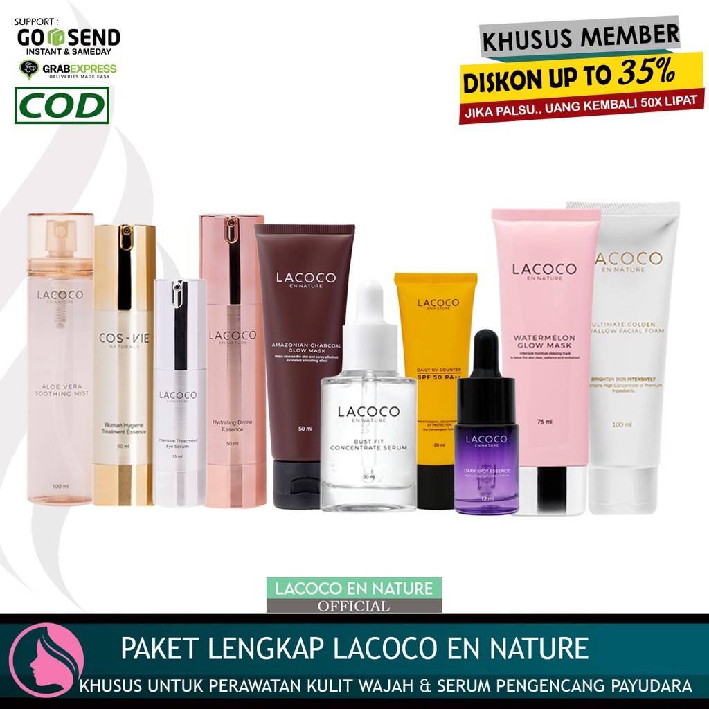 Jual Lacoco Series LACOCO DARK SPOT / LACOCO BUST FIT SERUM / LACOCO