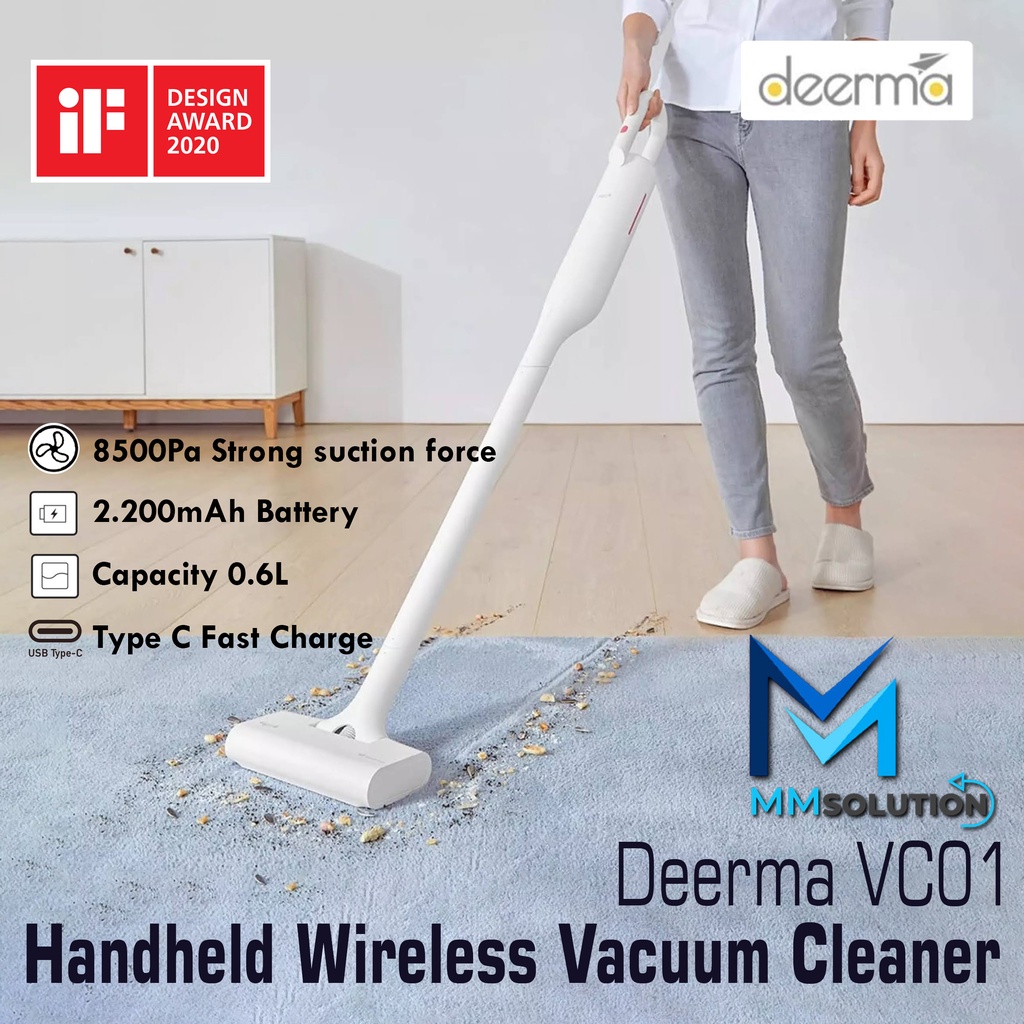 Jual Deerma VC01 Handheld Wireless Vacuum Cleaner Cordless Penyedot