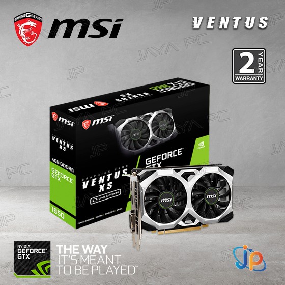 Jual VGA MSI Geforce GTX 1650 Ventus XS 4GB 4 GB DDR6 Shopee Indonesia