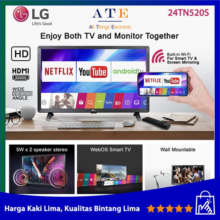 Jual NEW MODEL 2021 LG 24 Inch Smart TV Monitor 3 in 1 24TN520 24
