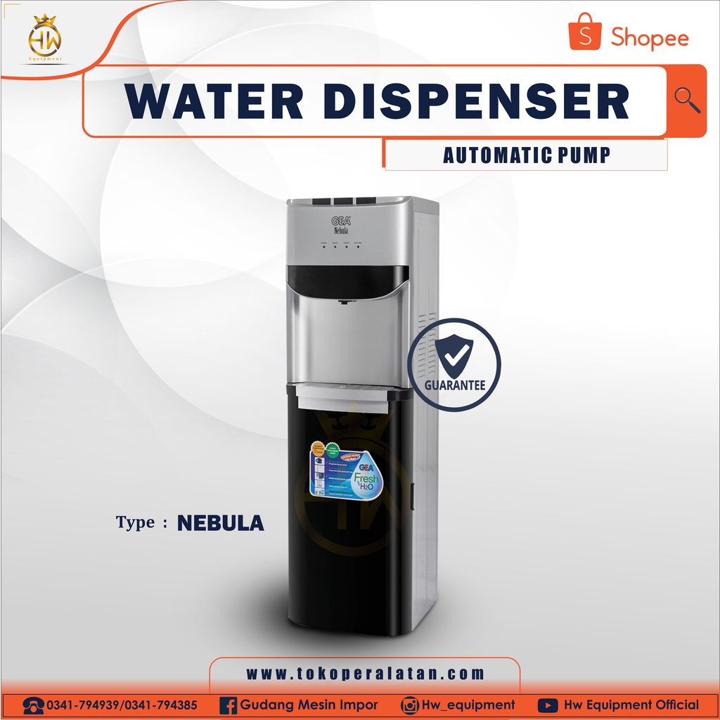 Jual DISPENSER WATER / DISPENSER AIR MINERAL NEBULA GETRA Shopee