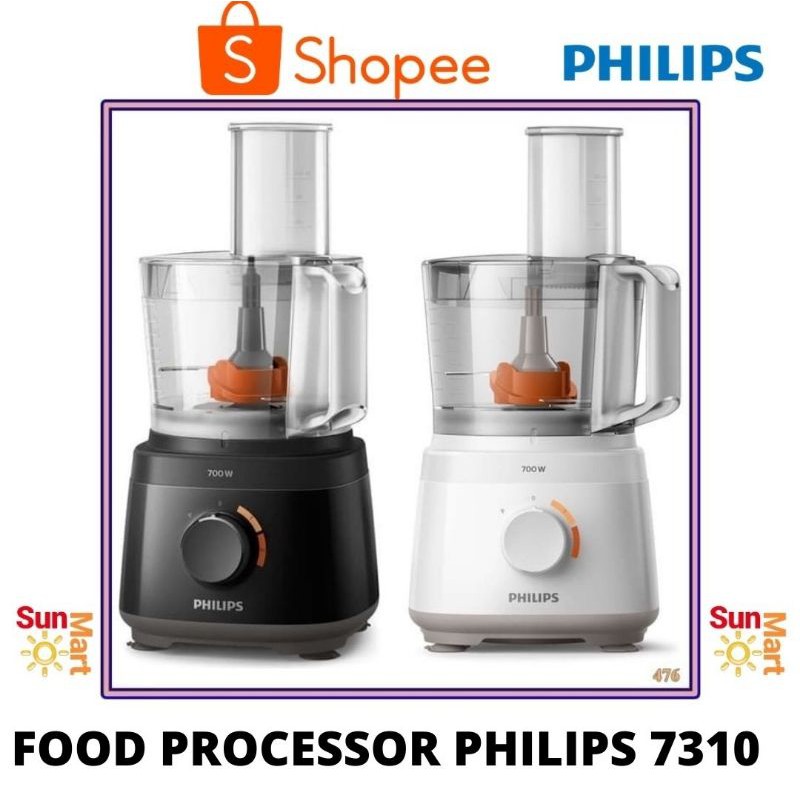Jual Philips Food Processor Daily Food HR 7310 2.1Liter Putih / Hitam