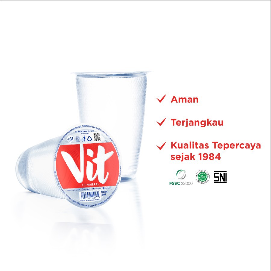 Jual VIT AIR MINERAL GELAS CUP 200 ML Shopee Indonesia
