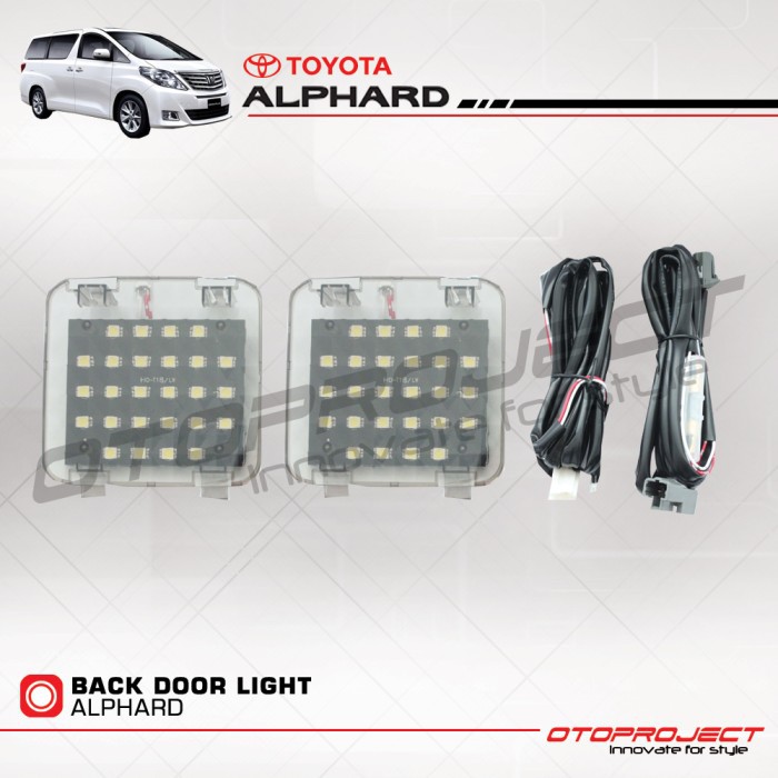 Jual BACK DOOR LIGHT ATAU LAMPU PINTU BAGASI ALPHARD LED Shopee Indonesia